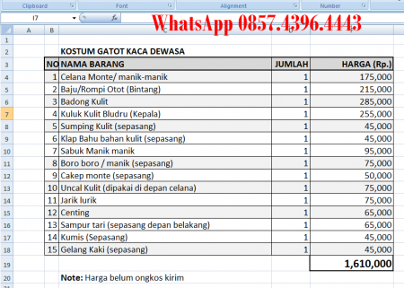 Daftar Harga